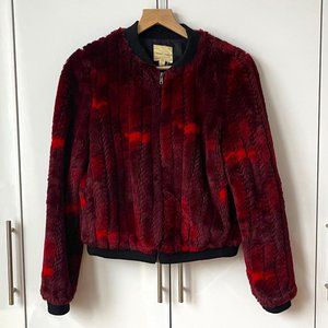 Silence + Noise Faux Fur Bomber Jacket